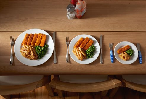 Decrease Portion Sizes : Get started eating smaller portions